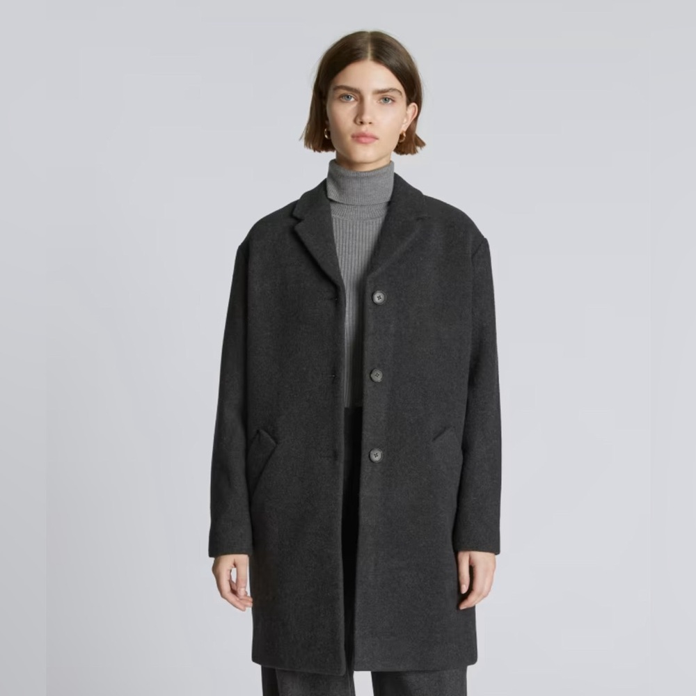 Everlane Italian ReWool Cocoon Coat S